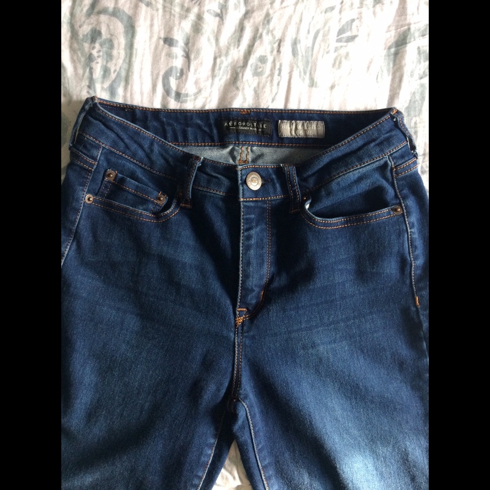 Aeropostale Dark High Waisted Jegging